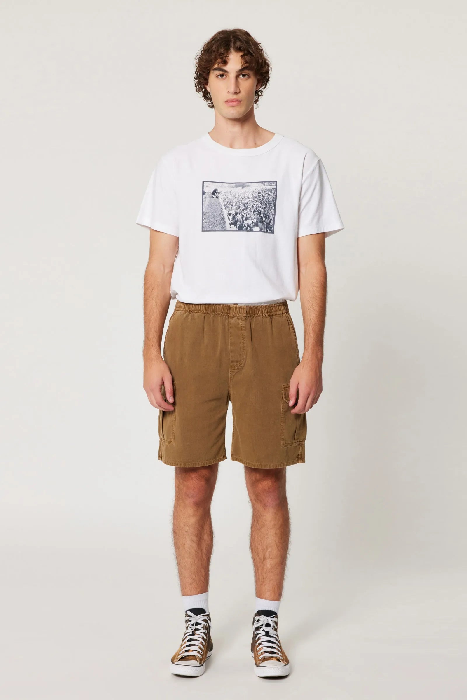Rollas Cargo Short Bronze