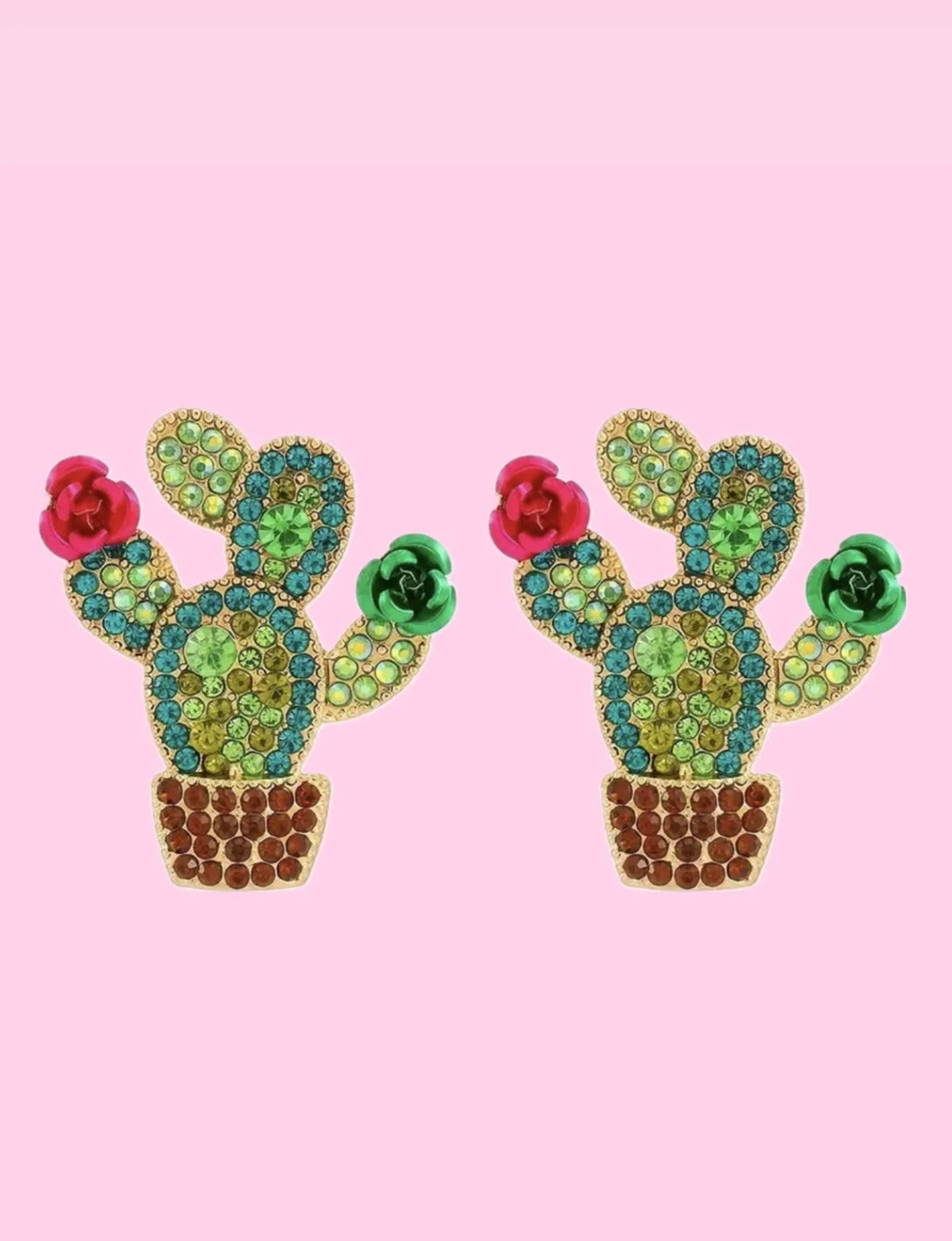 Trio Rouge Asher Cactus Earrings