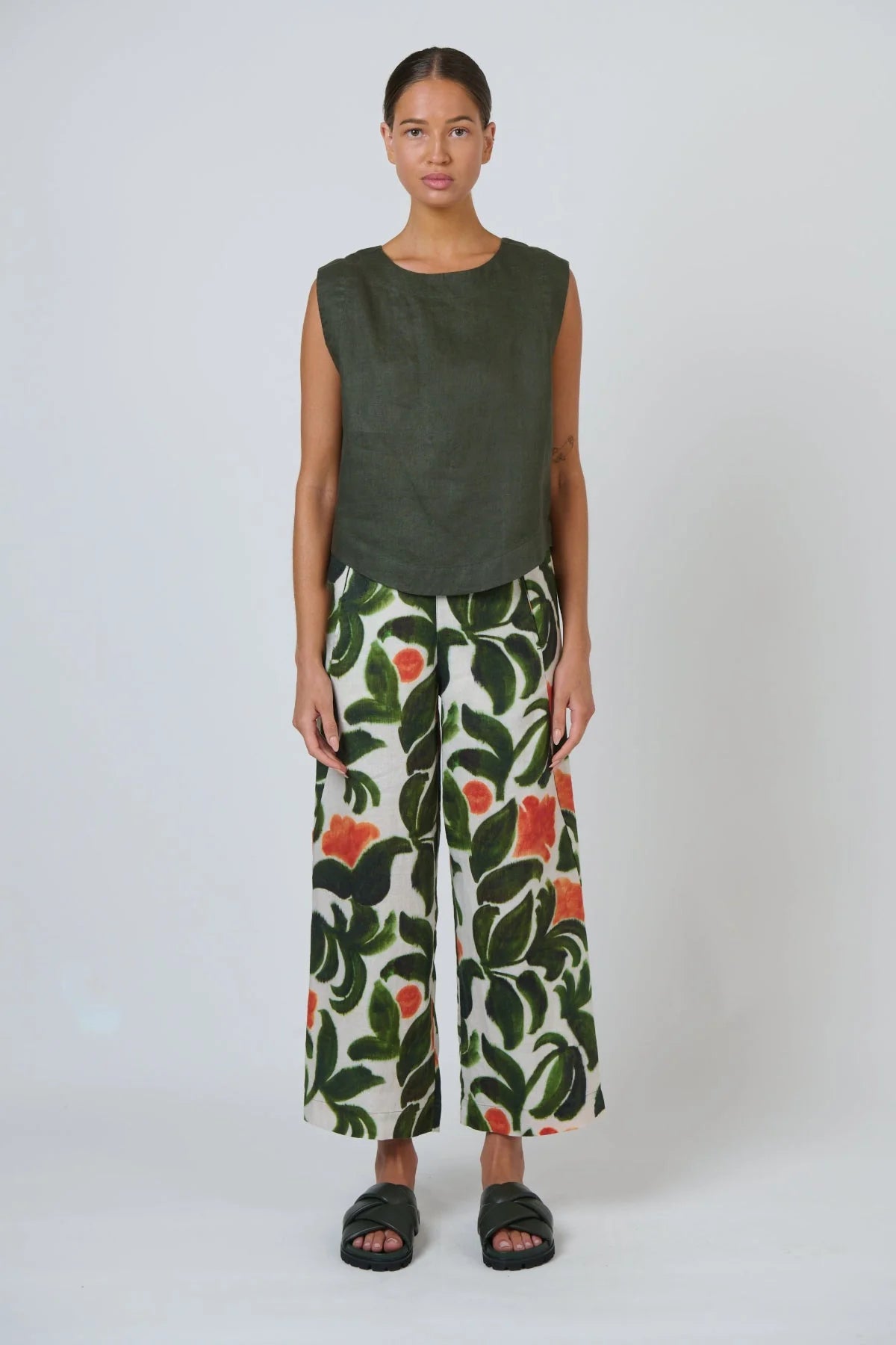 O&J Naturals GA398 Linen Pants Tuileries