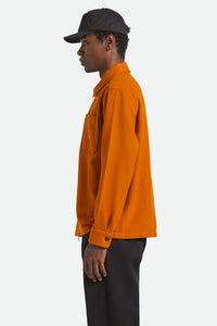 Brixton Union Zip Flannel Rustic Caramel
