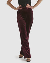 Load image into Gallery viewer, Fate + Becker Mustang Sally Velvet Pant Wine
