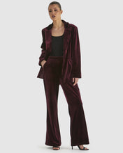 Load image into Gallery viewer, Fate + Becker Mustang Sally Velvet Pant Wine
