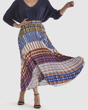 Load image into Gallery viewer, Fate + Becker Rays Skirt Navy Check
