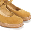 Dorking D9659 Cristel Stacked Double Mary Jane Heels Camel Nubuck