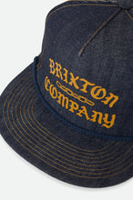 Load image into Gallery viewer, Brixton Chains NP HP Trucker Hat Dark Denim/Navy
