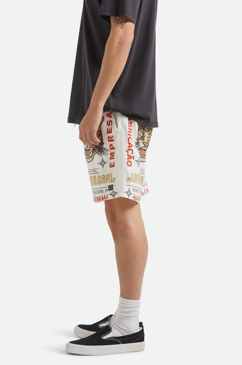 Brixton Everyday Stretch Hybrid Short Lost In Reality Print