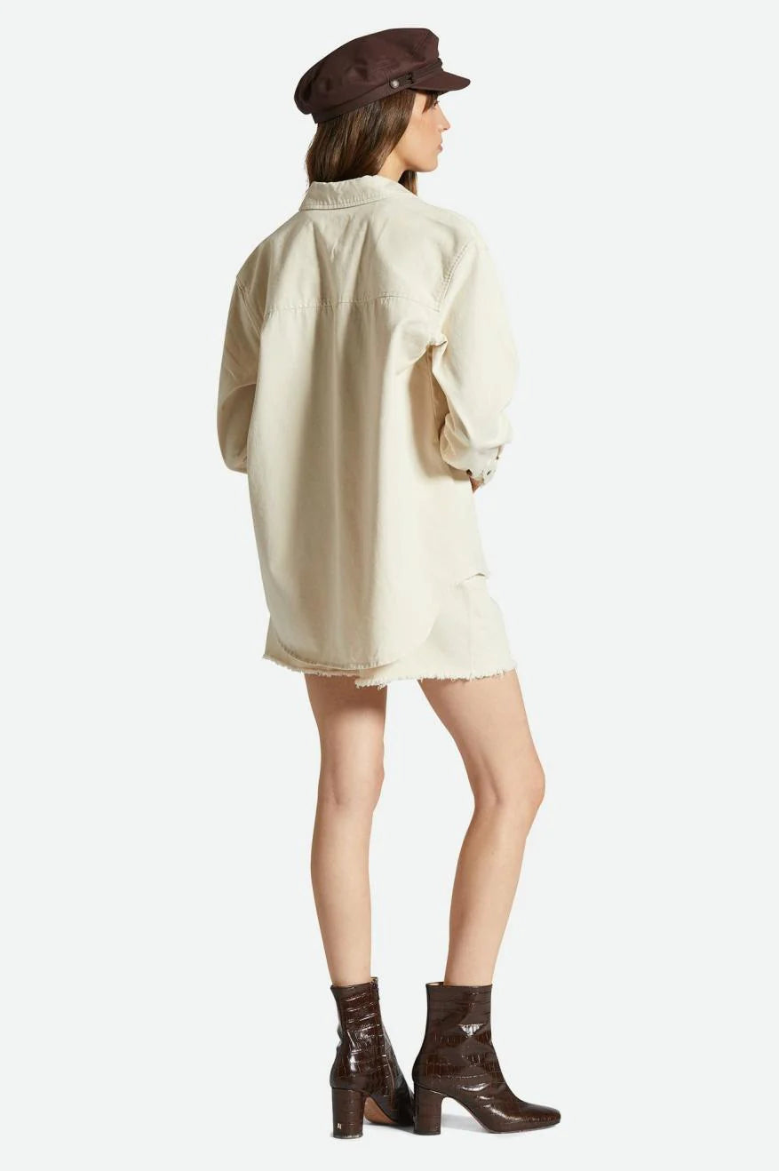 Brixton Bowery Boyfriend Overshirt Natural