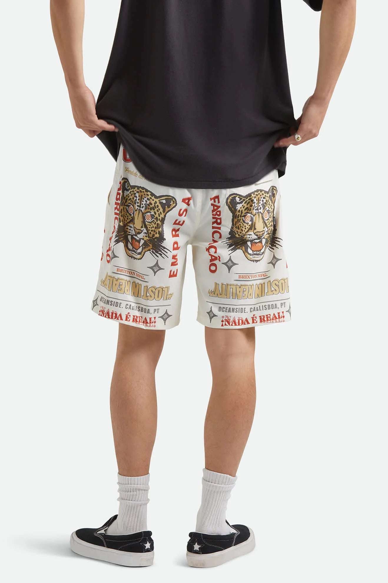 Brixton Everyday Stretch Hybrid Short Lost In Reality Print