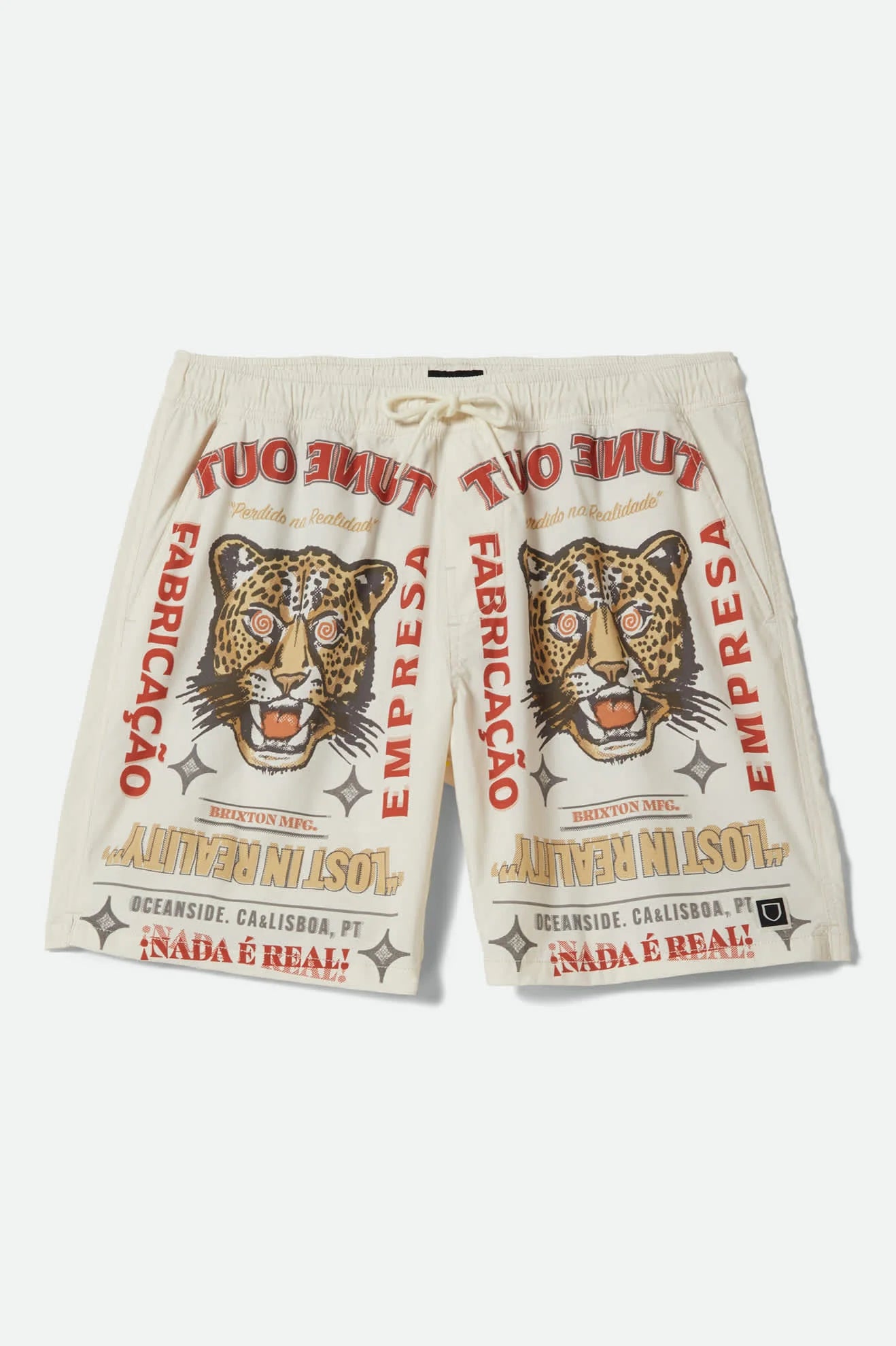 Brixton Everyday Stretch Hybrid Short Lost In Reality Print
