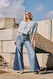 M. A. Dainty Fedora Jeans Vintage Wash