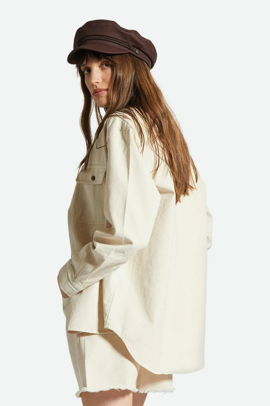 Brixton Bowery Boyfriend Overshirt Natural