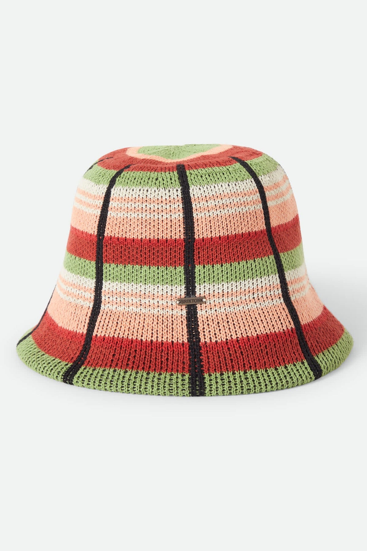 Brixton Redding Knit Packable Hat Peach Cobbler Multi Stripe