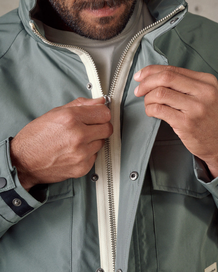 McTavish Water Proof Hooded Jacket Green