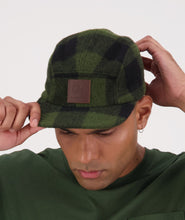 Load image into Gallery viewer, Swanndri Wentworth Valley V2 Wool Cap Olive/ Black Check
