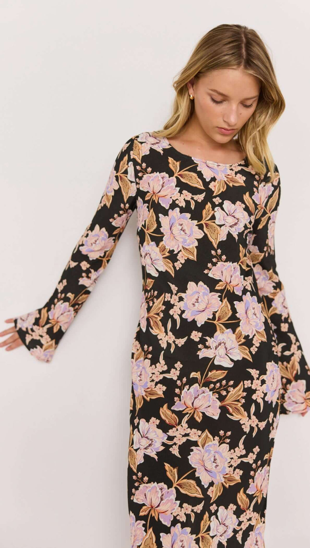 MINKPINK Willow Bias Maxi Dress Floral