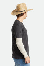 Load image into Gallery viewer, Brixton Houston Straw Cowboy Hat Natural
