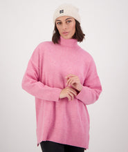 Load image into Gallery viewer, Swanndri Brunner Merino Roll Neck Knit Dusty Rose

