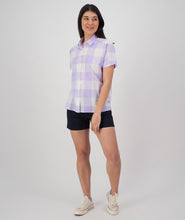 Load image into Gallery viewer, Swanndri Manaia S/S Shirt Lavender Check
