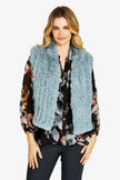 Pingpong Arlo Faux Fur Vest Bluebell