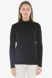 Jump Cotton Roll Neck Skivvy Black