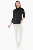 Jump Cotton Roll Neck Skivvy Black