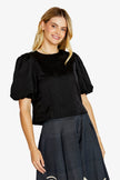 Pingpong Ellie Panel Detail Top Black