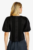 Pingpong Ellie Panel Detail Top Black