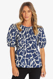 Pingpong Giraffe Top Giraffe Print