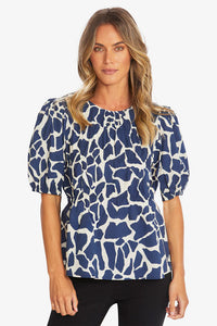 Pingpong Giraffe Top Giraffe Print