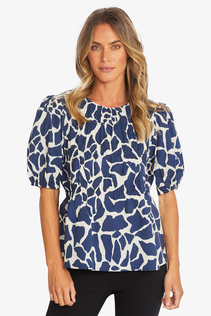 Pingpong Giraffe Top Giraffe Print