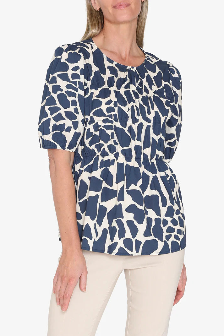 Pingpong Giraffe Top Giraffe Print