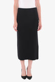 Jump Cotton Knit Rib Skirt Black
