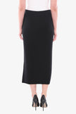 Jump Cotton Knit Rib Skirt Black