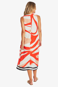 Pingpong Linear Maxi Dress Linear Print