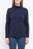 Jump Cotton Roll Neck Skivvy Navy