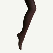 Load image into Gallery viewer, Lamington Merino Wool Textured Knit Tights Cacao
