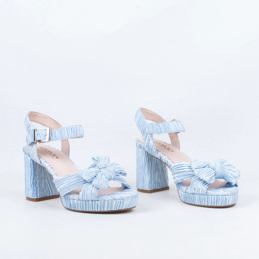 Bresley Sam Platform Heels Soft Blue