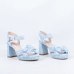 Bresley Sam Platform Heels Soft Blue