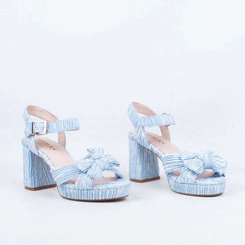 Bresley Sam Platform Heels Soft Blue