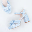 Bresley Sam Platform Heels Soft Blue