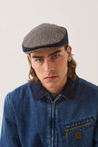 Brixton Hooligan Snap Cap Navy/Sand Houndstooth