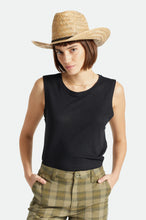 Load image into Gallery viewer, Brixton Houston Straw Cowboy Hat Natural
