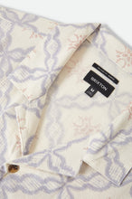 Load image into Gallery viewer, Brixton Bunker Slub SS Shirt Off White/Blue Tile
