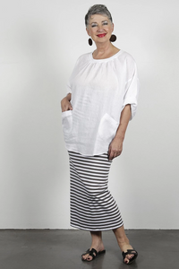 Zephyr Wonder Tube Skirt Grey Stripe