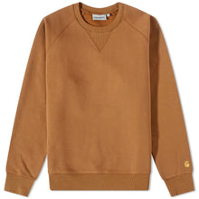Load image into Gallery viewer, Carhartt WIP Chase Sweat Hamilton Brown/Gold
