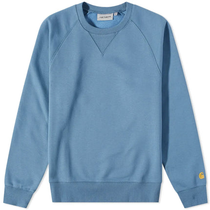 Carhartt WIP Chase Sweat Icy Blue/Gold