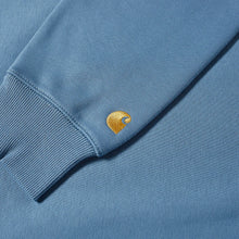 Load image into Gallery viewer, Carhartt WIP Chase Sweat Icy Blue/Gold
