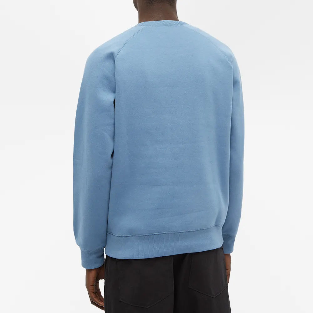 Carhartt WIP Chase Sweat Icy Blue/Gold