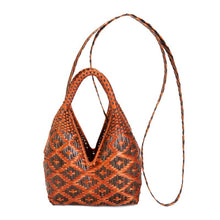 Load image into Gallery viewer, Artesanias De Colombia Angular Indigenous Guapi Mini Basket with Strap
