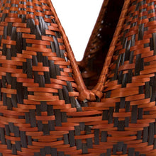 Load image into Gallery viewer, Artesanias De Colombia Angular Indigenous Guapi Mini Basket with Strap
